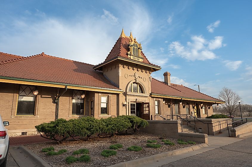 Train Depot at Manhattan, Kansas.