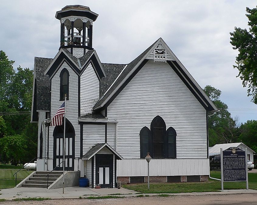 Congregational Church building in Arcadia, Nebraska, now known as 