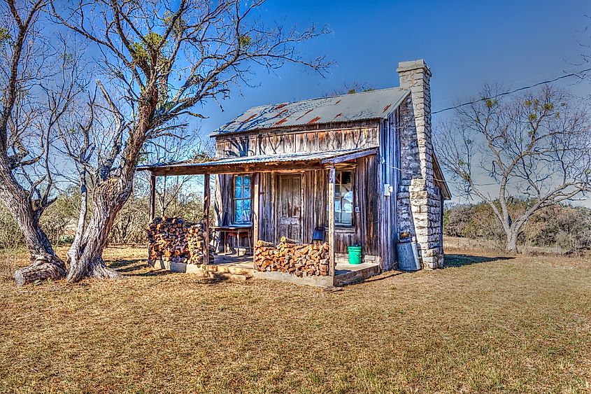 Old cabin near Marble Falls Texas