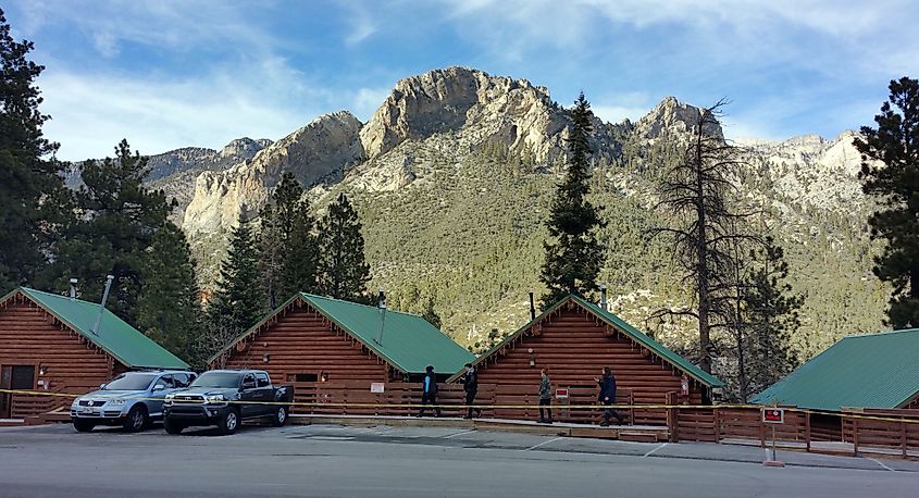 Cabins at Mount Charleston in Nevada.