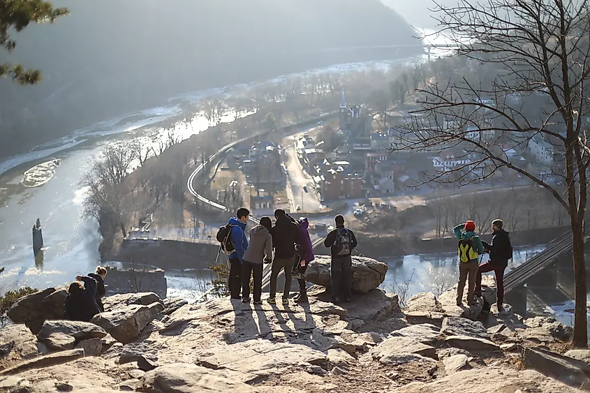 Maryland Heights Trail in Harpers Ferry, West Virginia