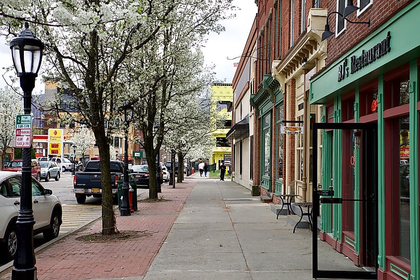 The springtime in Beacon, New York. 