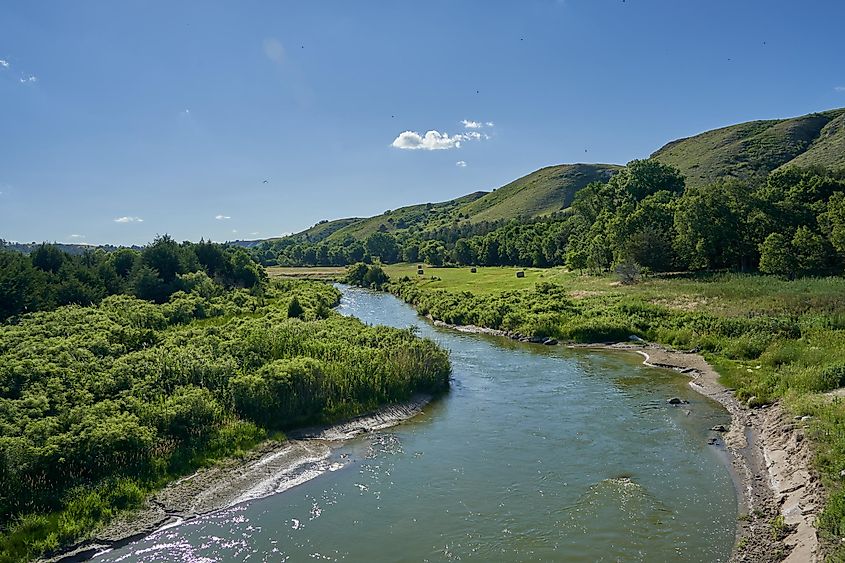 The Niobrara National Scenic River near Valentine, Nebraska.