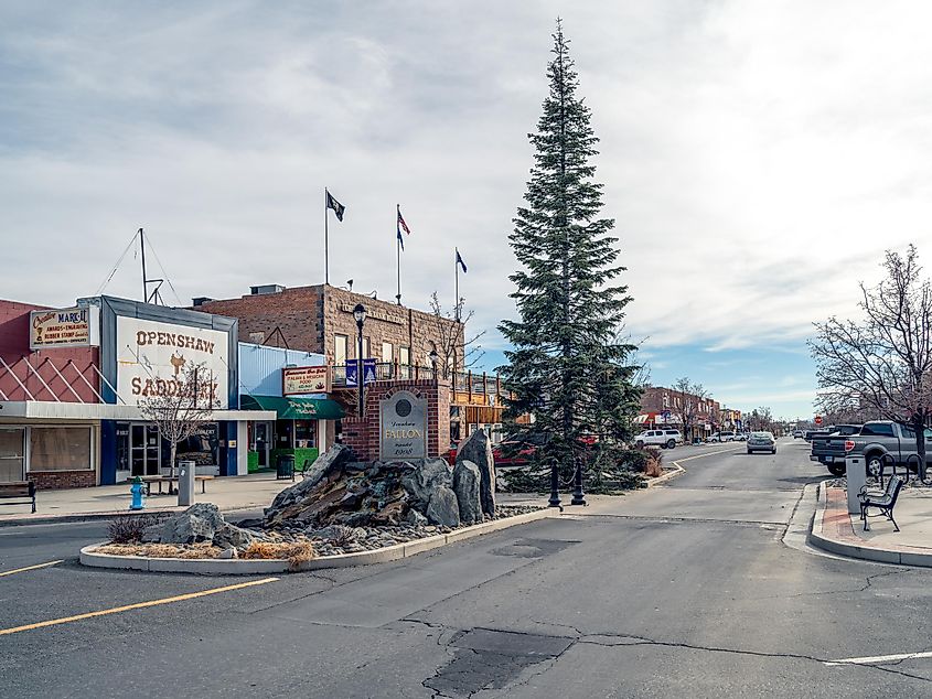 Downtown Fallon, Nevada.