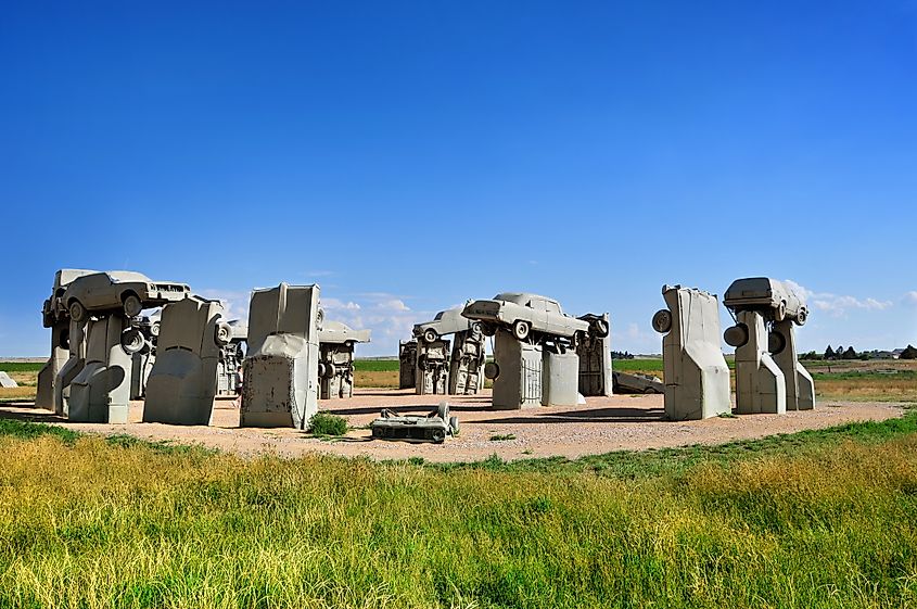 Carhenge sculpture in Alliance, Nebraska.