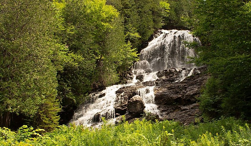 Beaver Brook Falls in Colebrook, New Hampshire