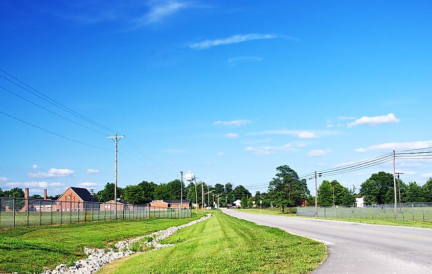 A road in Loretto, Kentucky.