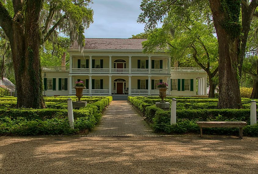 The Rosedown Plantation in St. Francisville, Louisiana.