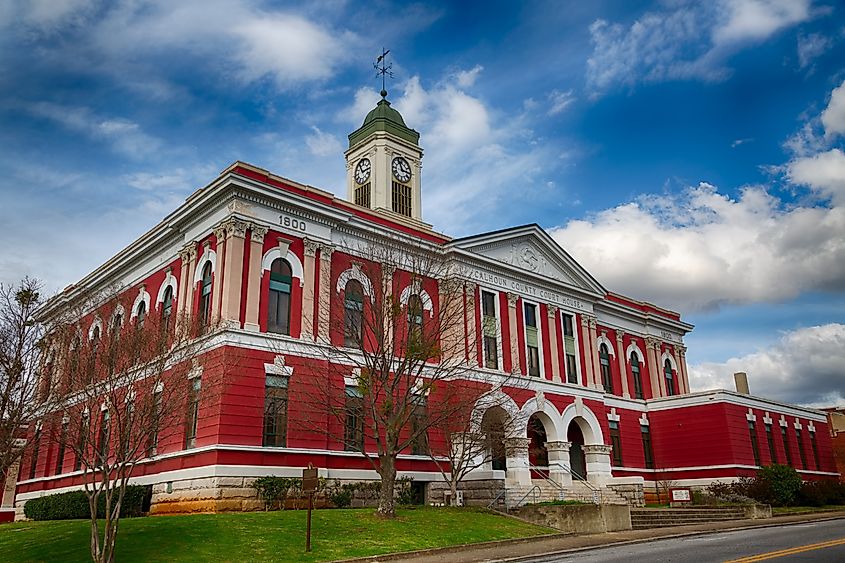 Historic Calhoun County Courthouse in Anniston, Alabama.