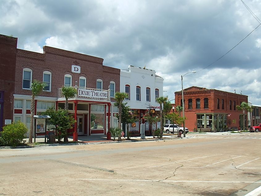 Dixie Theater in Apalachicola, Florida.