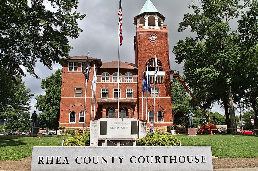 Rhea County Courthouse, site of the Scopes trial; Dayton, Tennessee. Image credit Dan Goro via Shutterstock