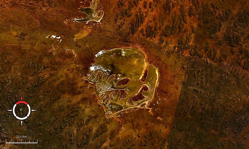 Landsat image of Lake Acraman