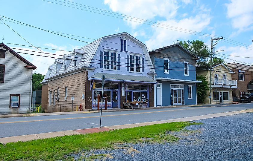 Street view in the town of Olney in Maryland. Editorial credit: Sabrina Janelle Gordon / Shutterstock.com