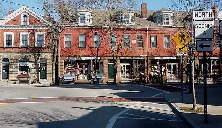 Small town charm in Wickford Village.
