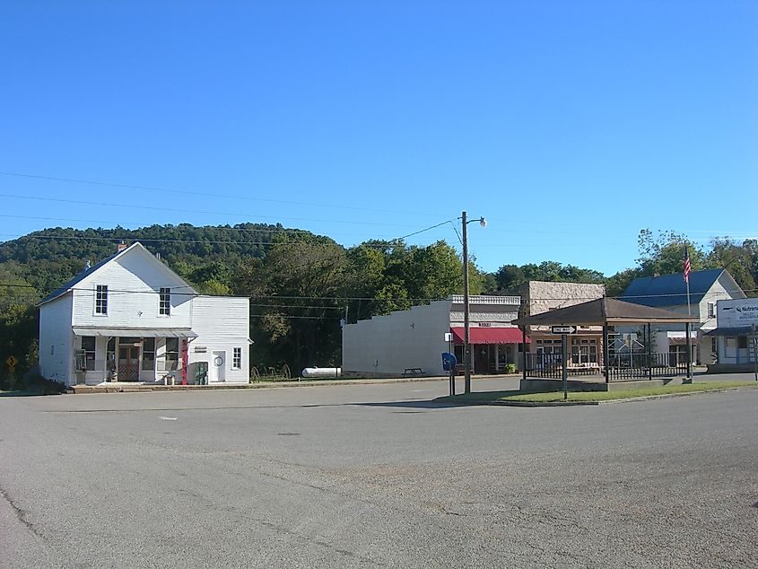 Downtown Kingston, Arkansas.