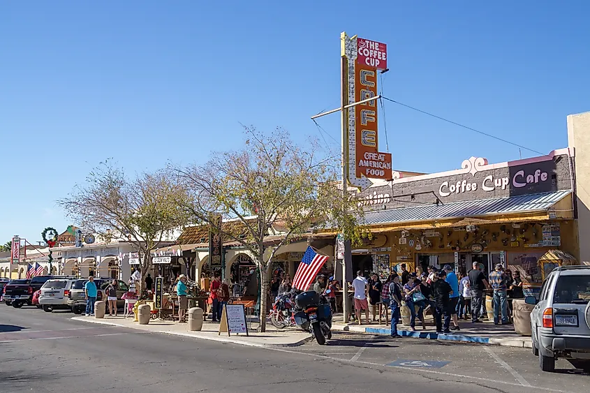 Downtown Boulder City, Nevada.