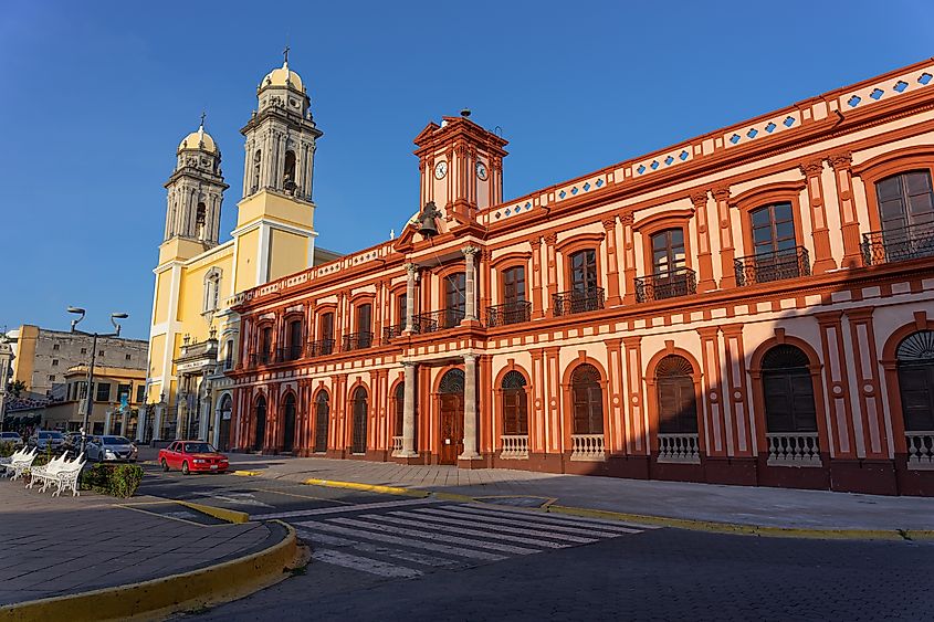 Government palace and chapel in Colima, Mexico