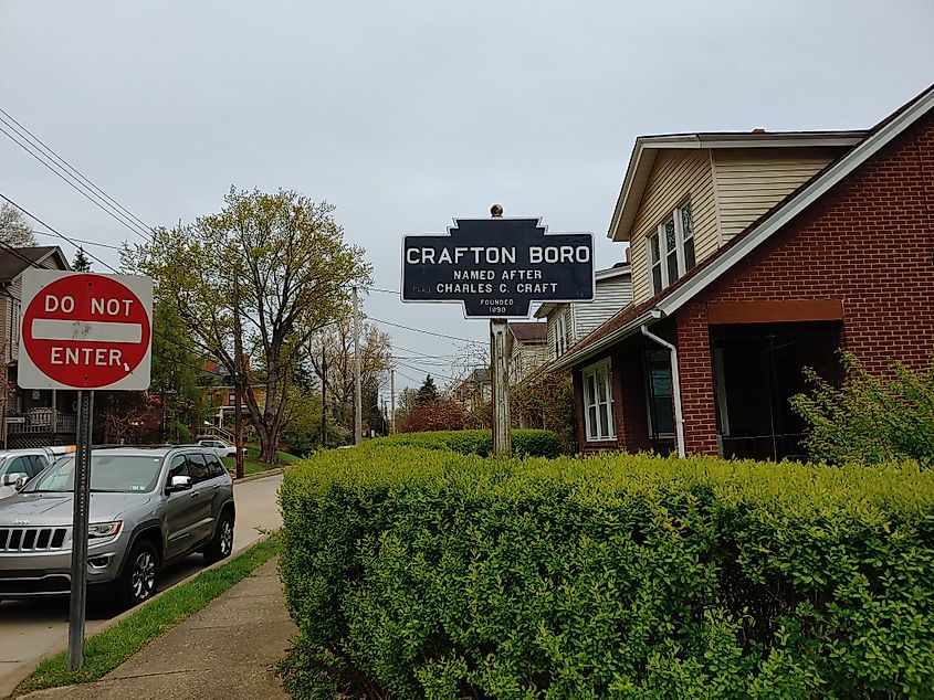 Keystone Marker for Crafton, Pennsylvania