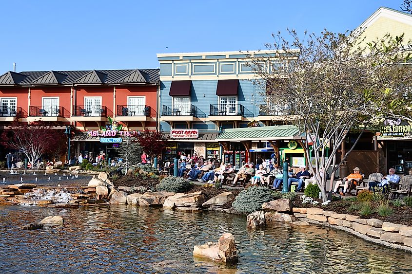 The Island in Pigeon Forge, Tennessee. Editorial credit: Ritu Manoj Jethani / Shutterstock.com