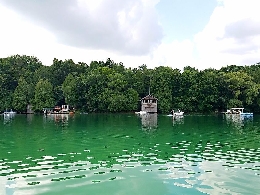 The beautiful Elkhart Lake in Wisconsin.