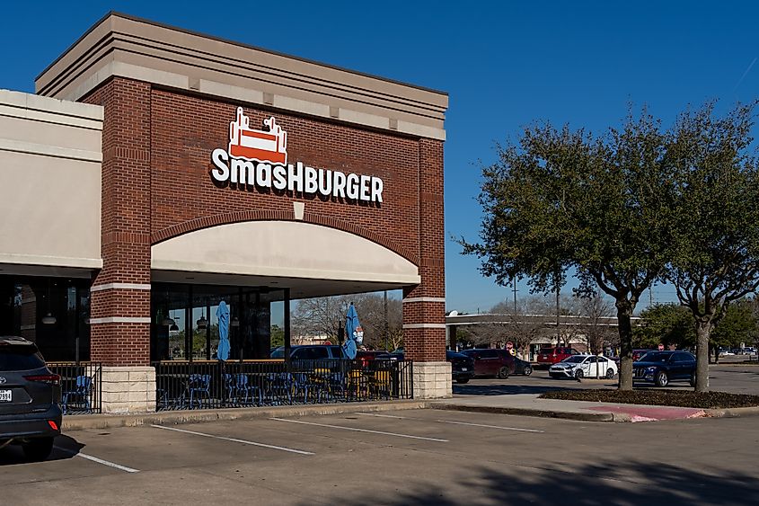 A Smashburger restaurant in Pearland, TX, USA