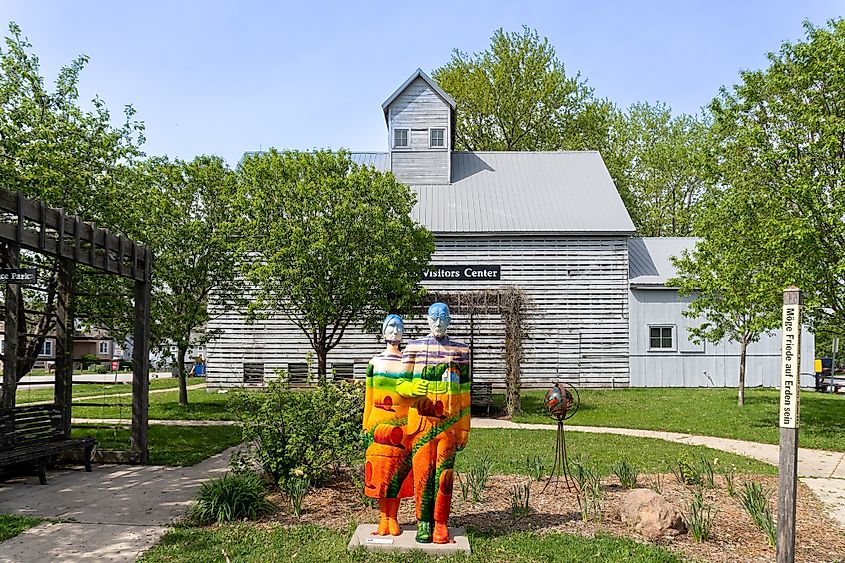 The Amana Colonies Visitors Center in Amana, Iowa.