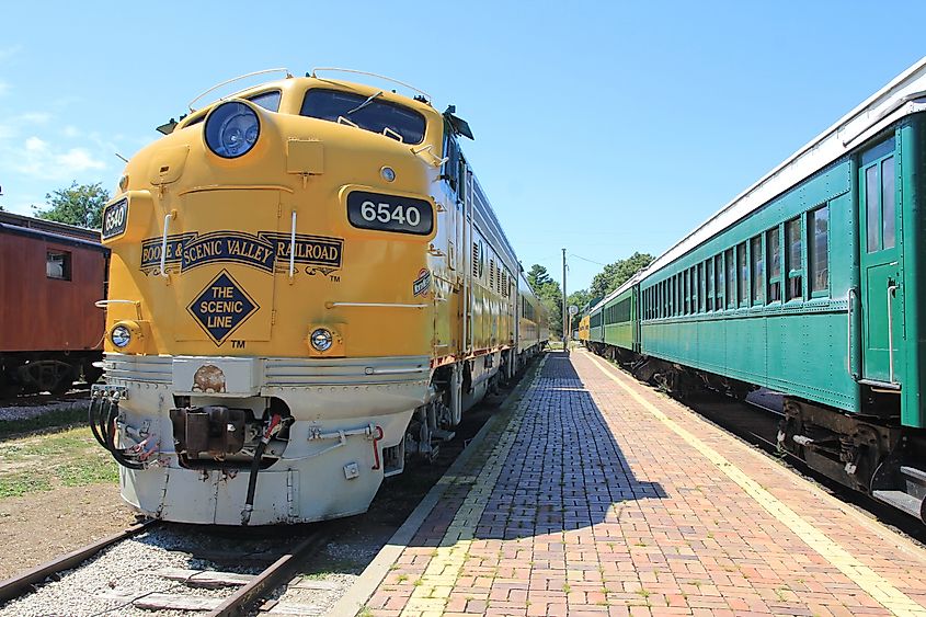 Trains at Boone and Scenic Valley Railroad, James H. Andrew Railroad Museum. Editorial credit: BUI LE MANH HUNG / Shutterstock.com