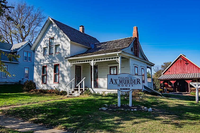 The Villisca Axe Murder House in Villisca, Iowa.