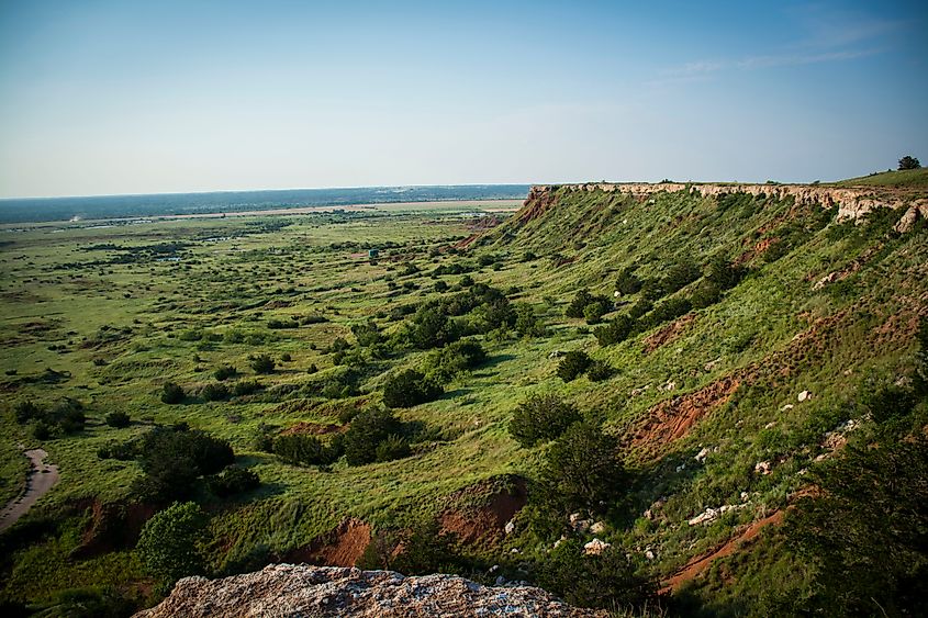 Gloss Mountain State Park near Fairview, Oklahoma.