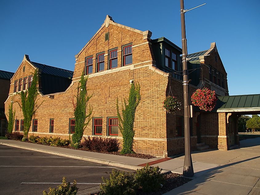 Soo Line depot, now City Hall in Thief River Falls, Minnesota