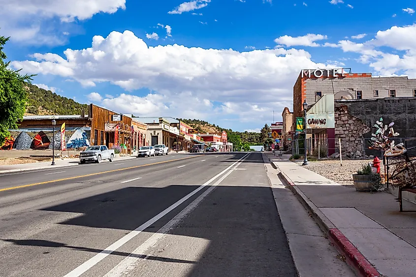 Main Street in Eureka, Nevada.