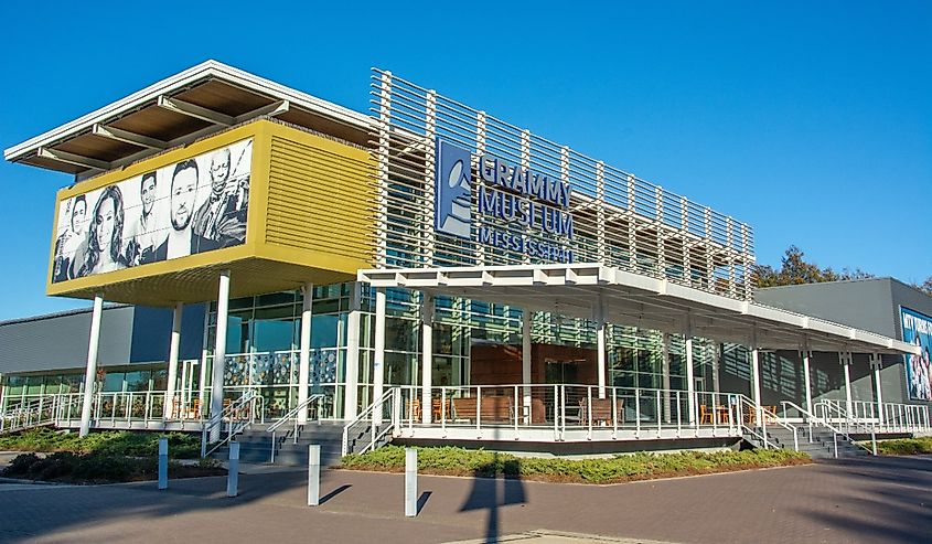 The Grammy Museum Mississippi dedicated to the history of the Grammys in Cleveland city in Bolivar County, Mississippi