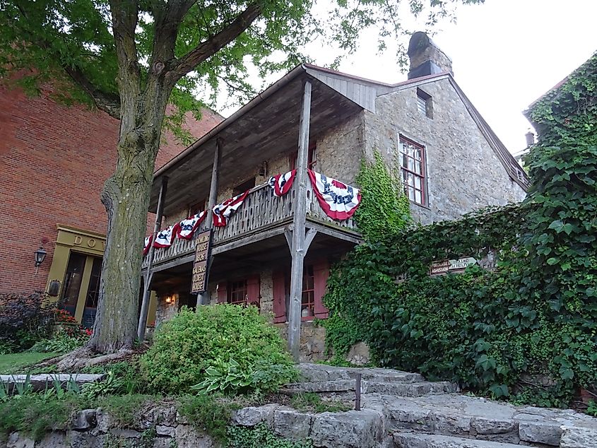 The Dowling House (1826-27) is the oldest building in Galena.