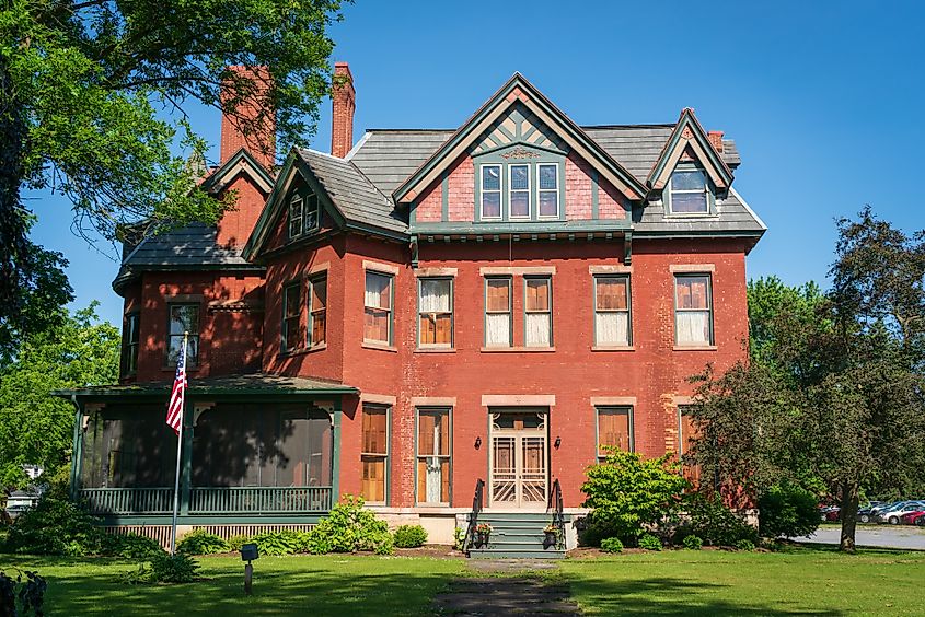 Building in Seneca Falls, New York.