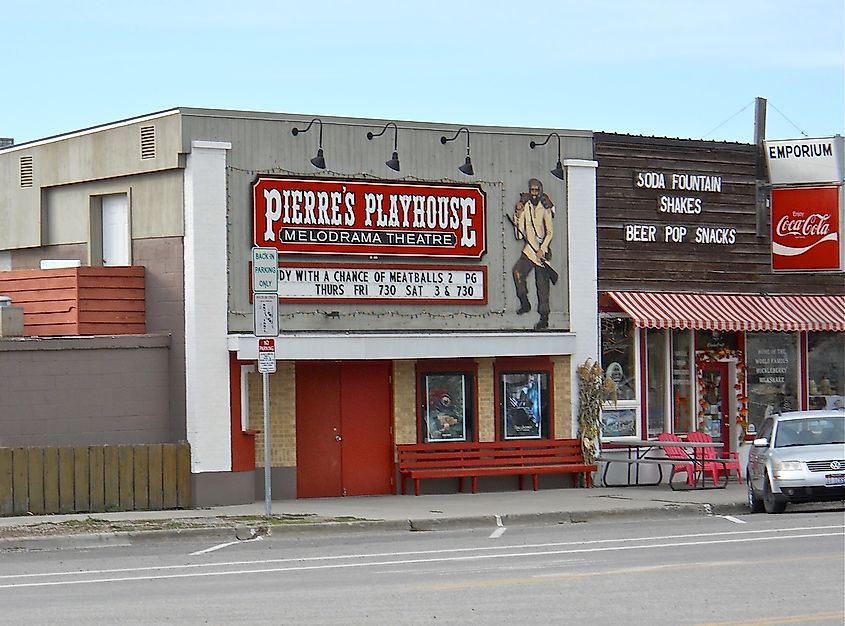 Theatre building in Victor, Idaho, USA.