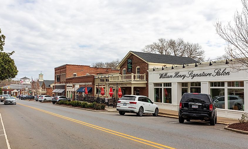 Main street McAdenville, North Carolina