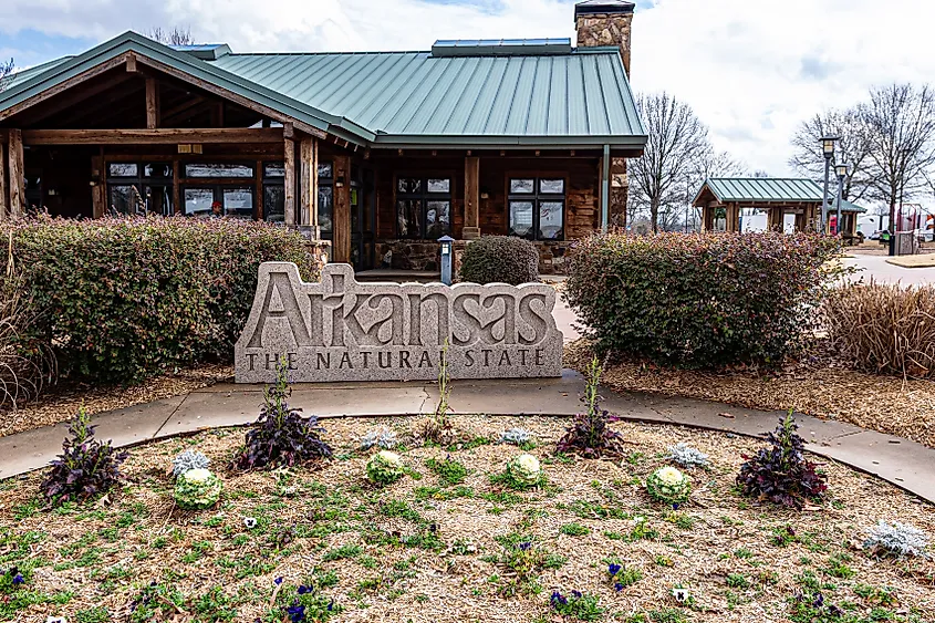 The Arkansas Welcome Center in West Memphis, Arkansas.