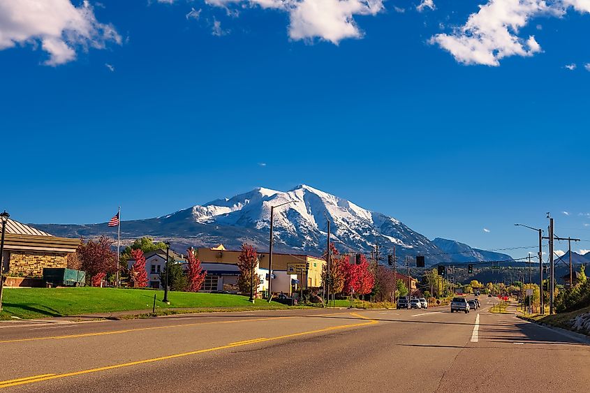 The scenic town of Carbondale, Colorado.