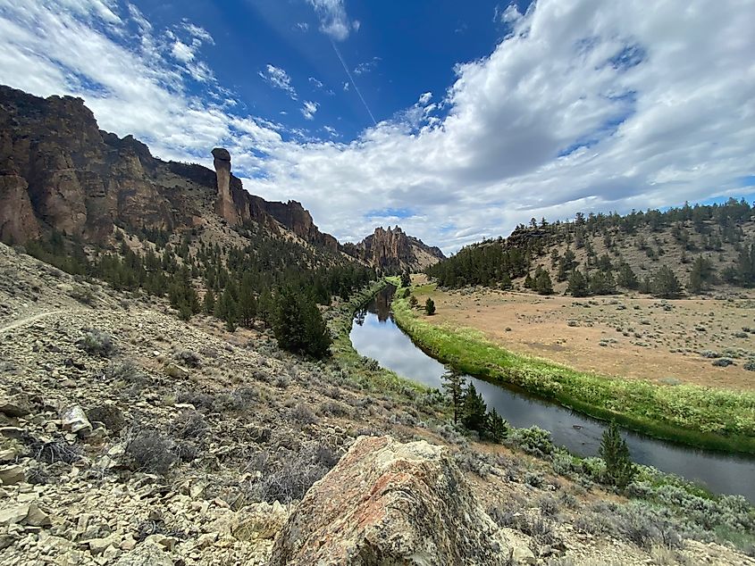 Hiking Trail at Smith Rock State Park in Deschutes County, Oregon