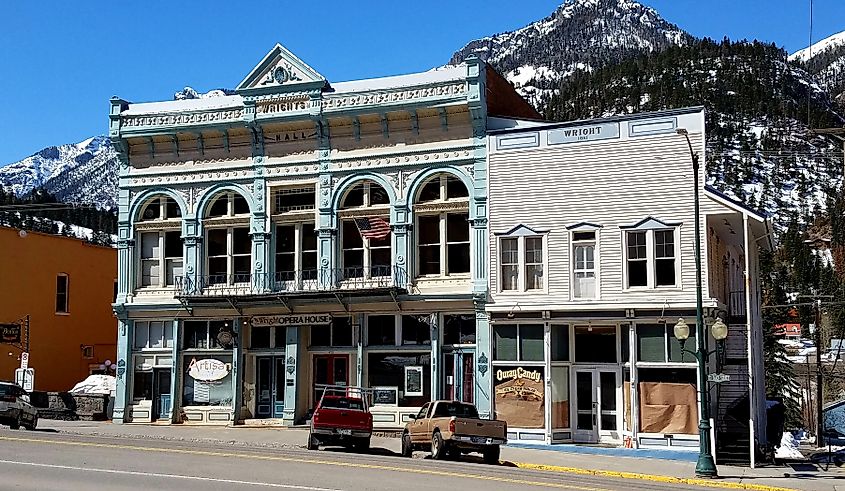 The historic Wright's Opera House at Ouray, Colorado.