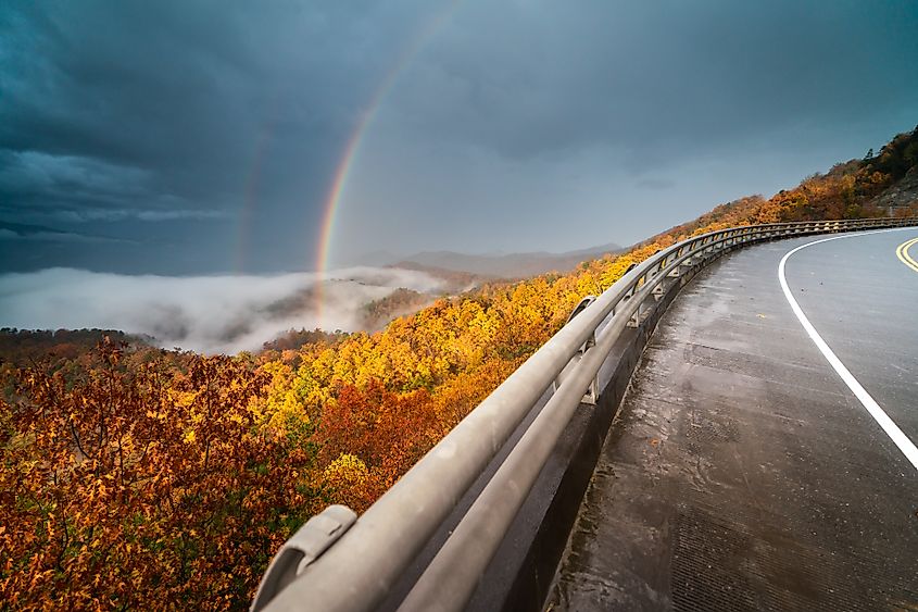 Foothills Parkway near Wears Valley, Tennessee.