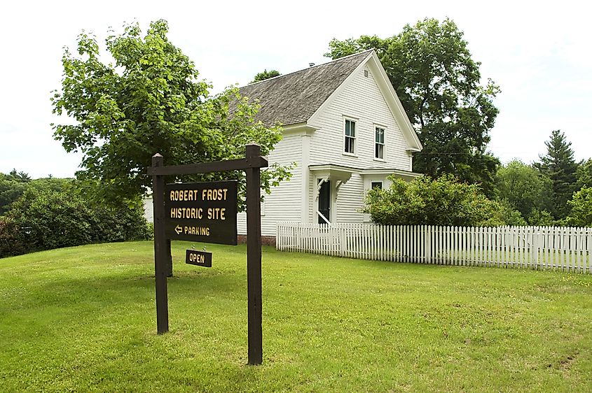 Robert Frost house in Derry, NH.