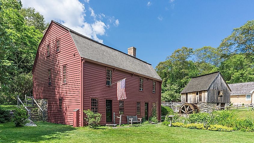 Gilbert Stuart birthplace and barn, near North Kingstown, Rhode Island.