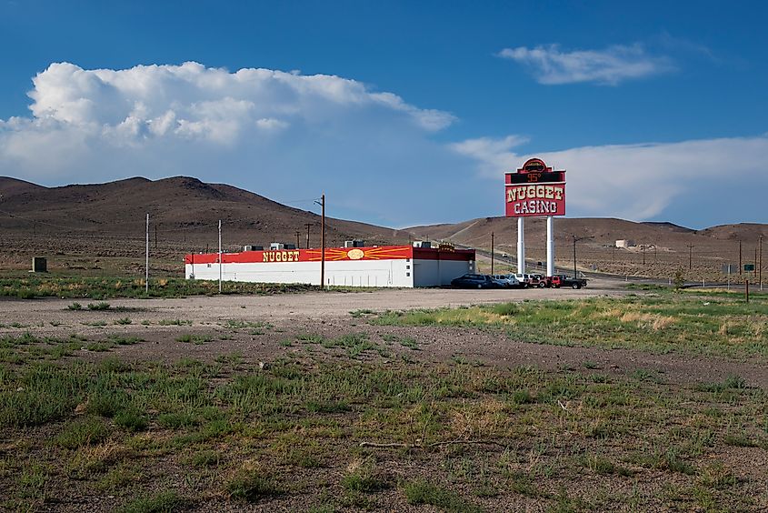 View of the Nugget Casino near the town of Silver Springs, Nevada