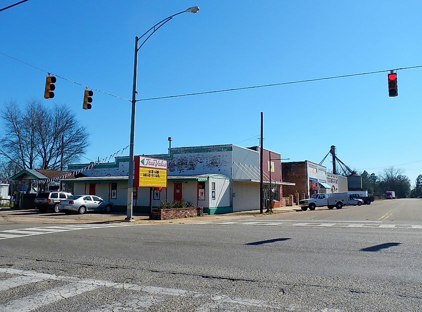 Downtown Columbia, Alabama.