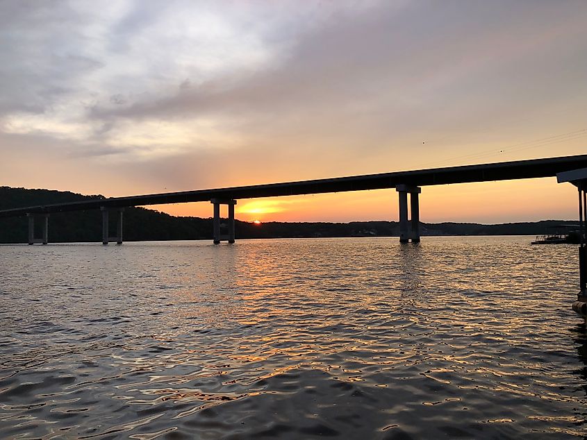 Hurricane Deck Bridge near Sunrise Beach.