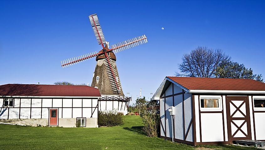 A stunning Danish windmill in Elk Horn, Iowa.