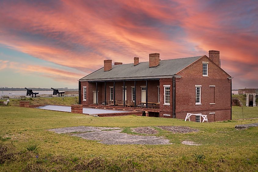 Fort Clinch in Fernandina Beach, Florida. Editorial credit: NEFLO PHOTO / Shutterstock.com