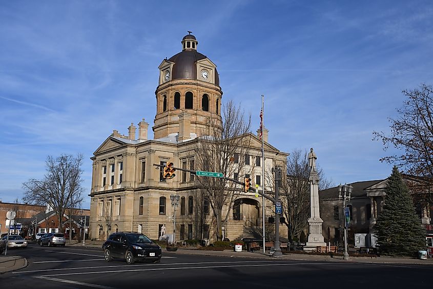 Tuscarawas County Courthouse in New Philadelphia, Ohio.