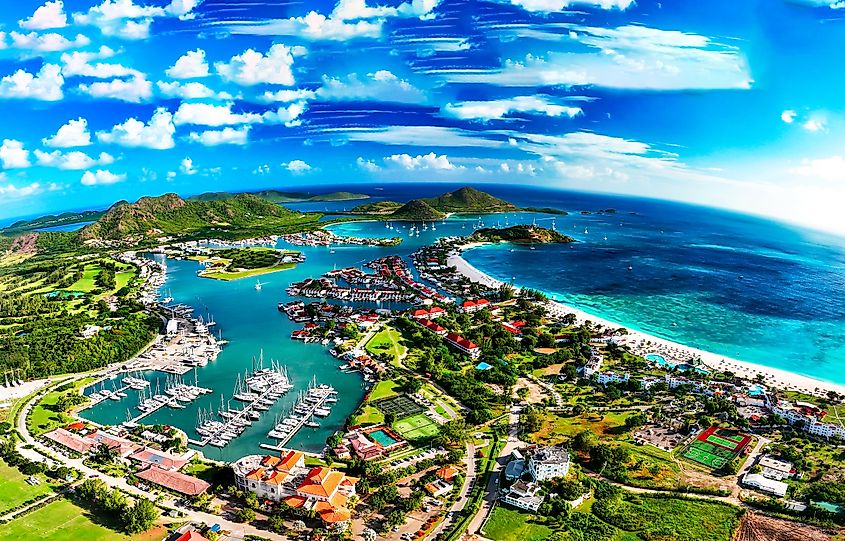 Antigua island in Caribbean sea. Source: Shutterstock/Nikolay 007